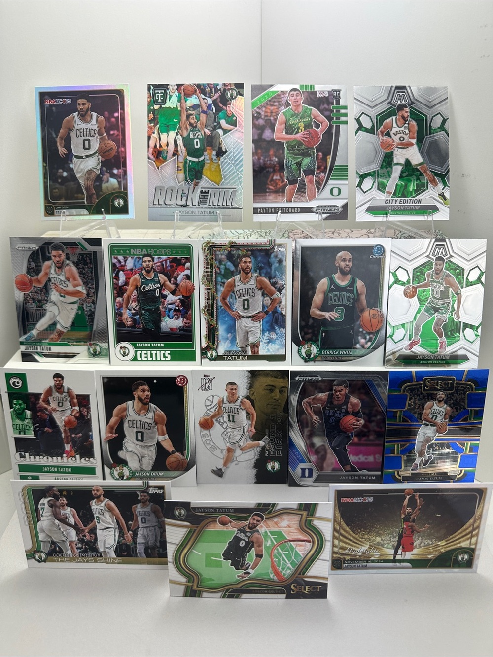 Celtics Jayson Tatum lot of 17 w/ Payton Pritchard rookie + Derrick White